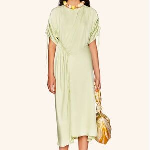 STINE GOYA Light Green Midi Dress